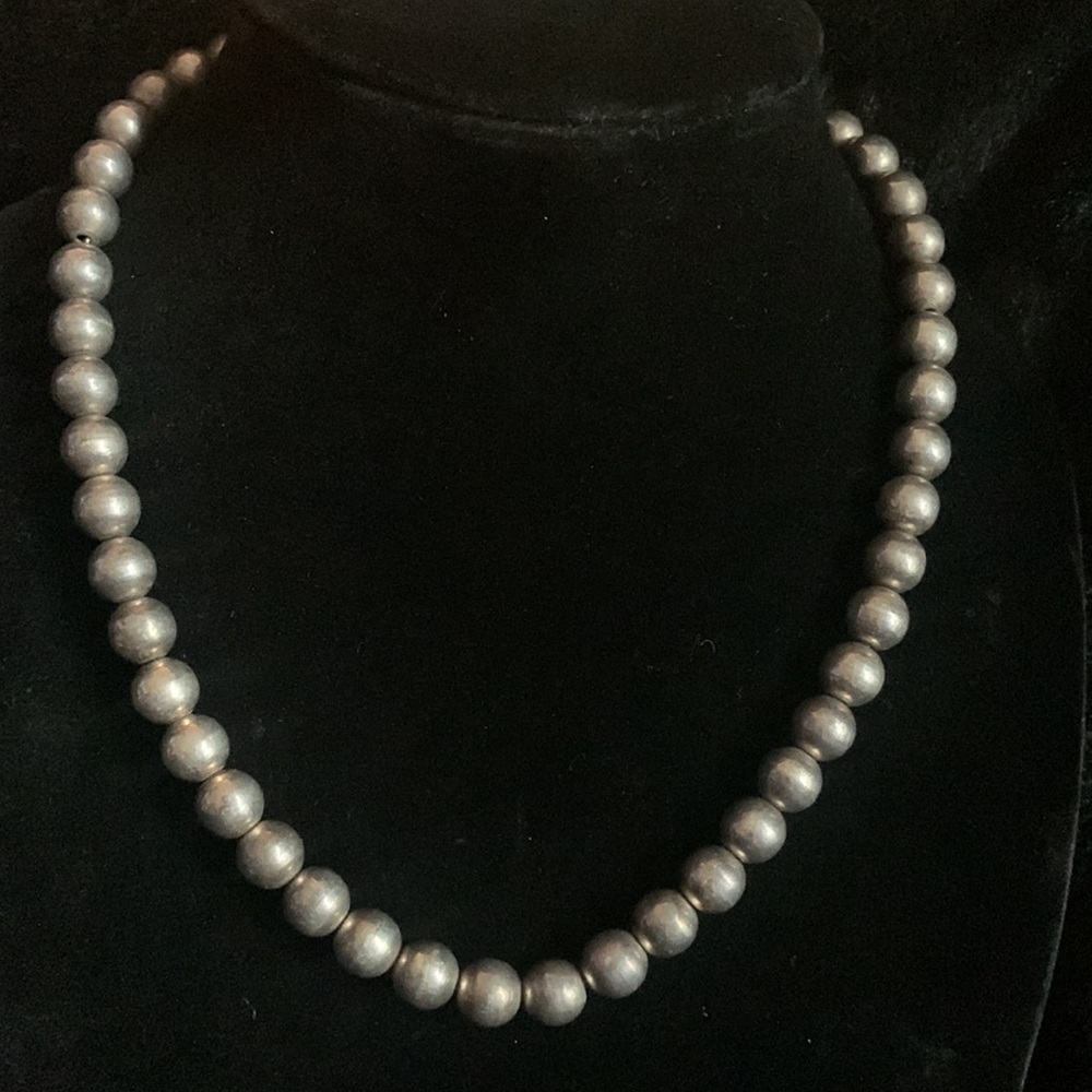 Southwestern Sterling Silver beaded necklace